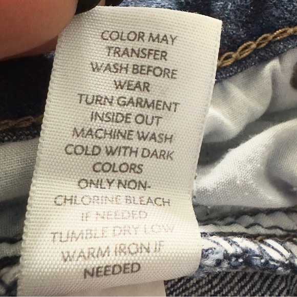 J Jill Boyfriend Denim Shorts Size 14 Dark Wash Stretch 7.5" Inseam - Picture 6 of 9